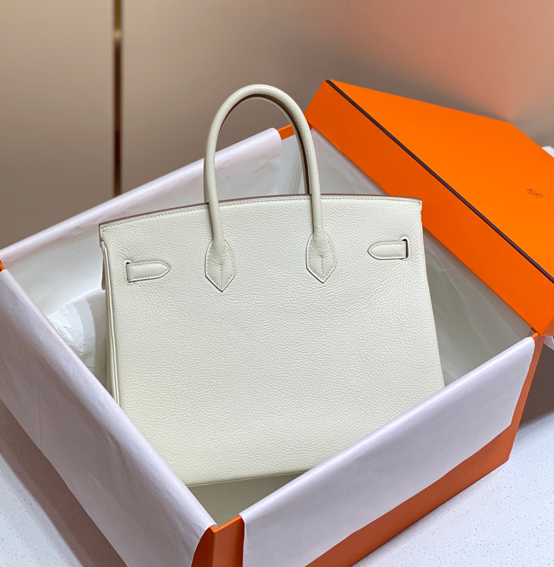 HM バーキン 35cm ホワイト トゴレザー ゴールド金具