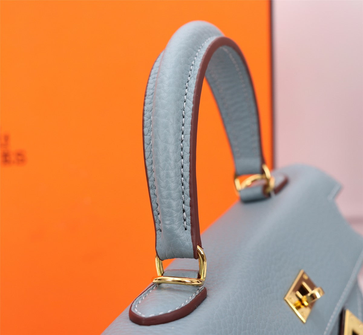 SAC HM KELLY 25 GRIS TREMPÉ TOGO QUINCAILLERIE OR