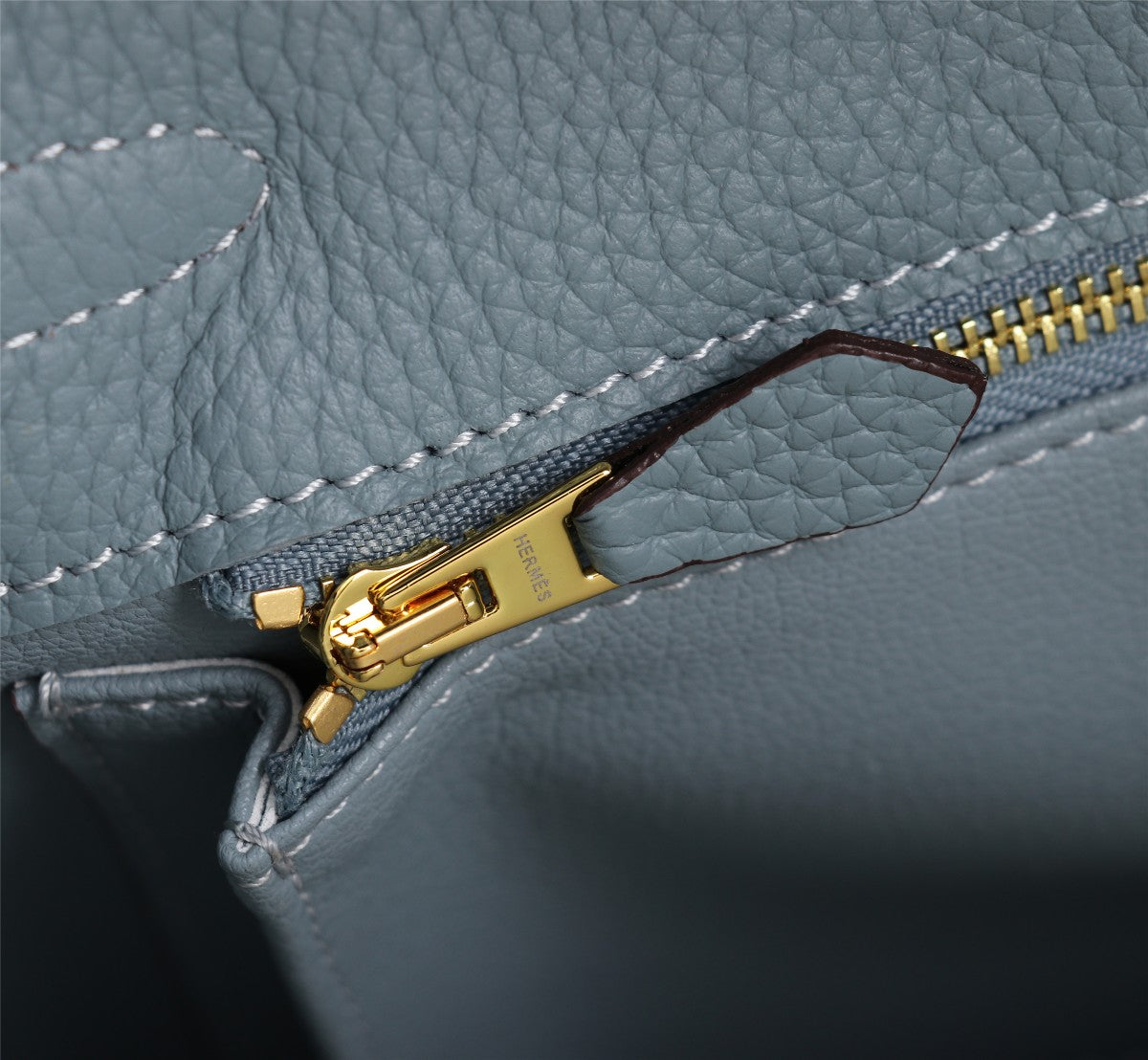 SAC HM KELLY 28 GRIS TREMPÉ TOGO QUINCAILLERIE OR