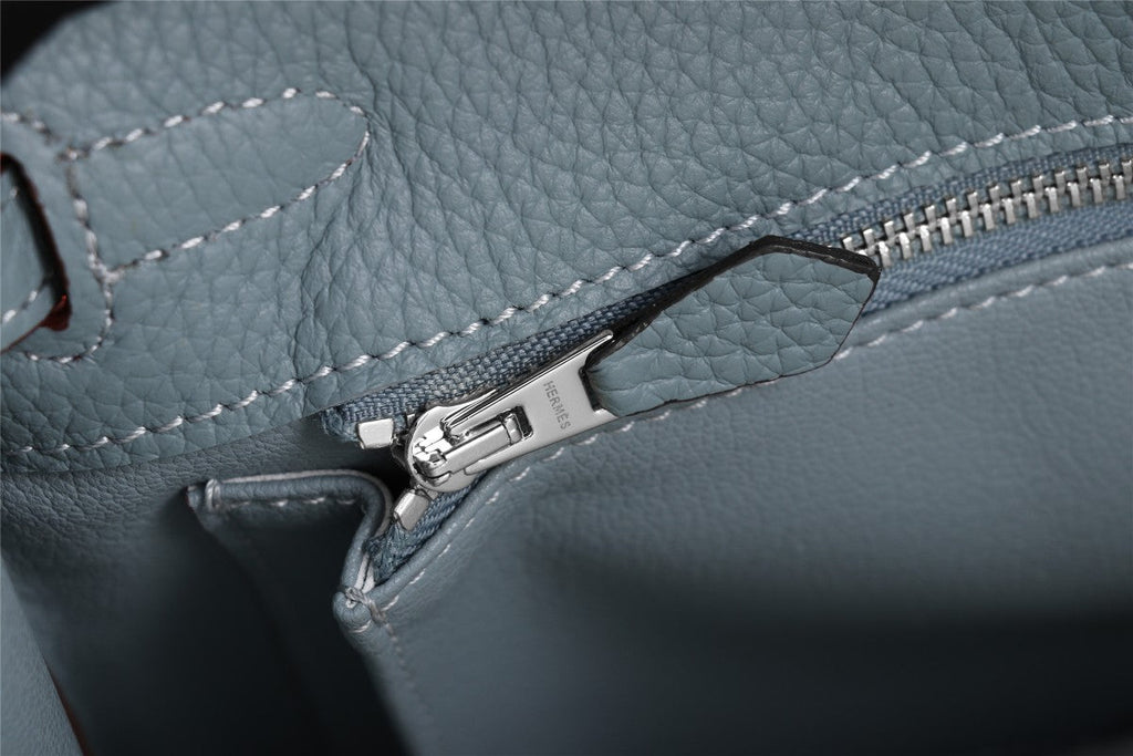 SAC HM KELLY 25 GRIS TREMPÉ TOGO QUINCAILLERIE ARGENTÉE