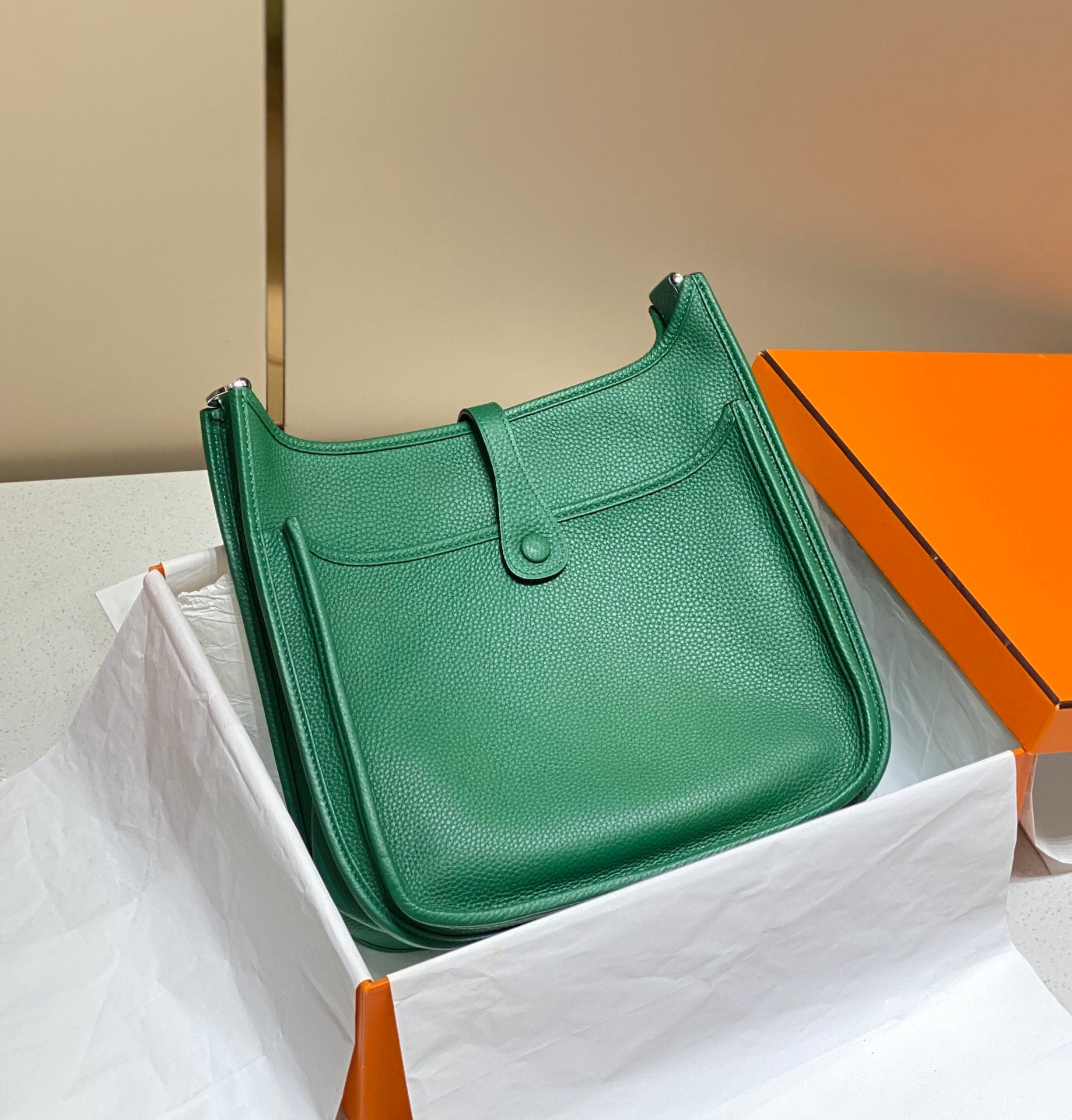EVELYNE 29CM VERT FONCÉ TOGO SHW