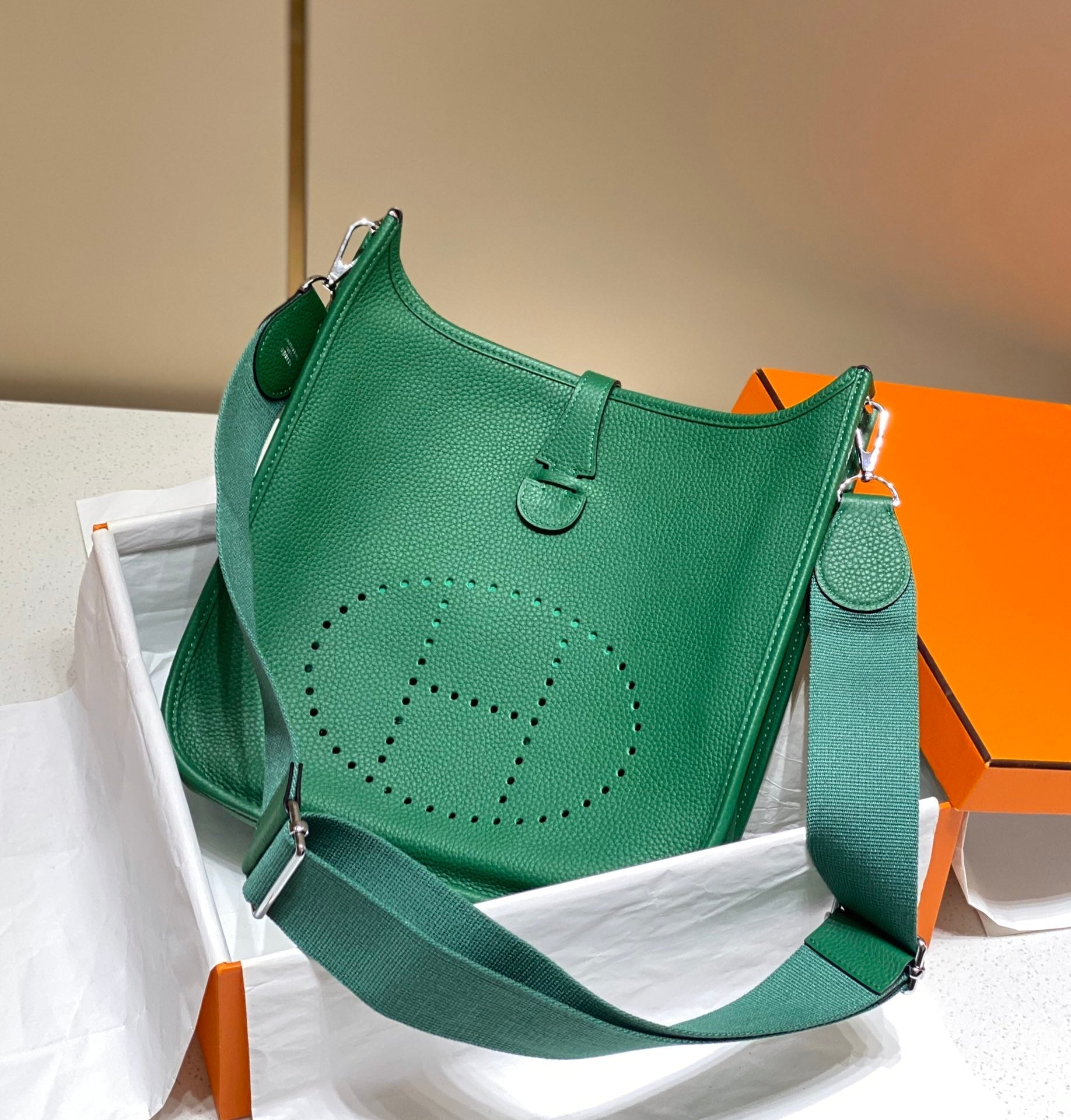 EVELYNE 29CM VERT FONCÉ TOGO SHW
