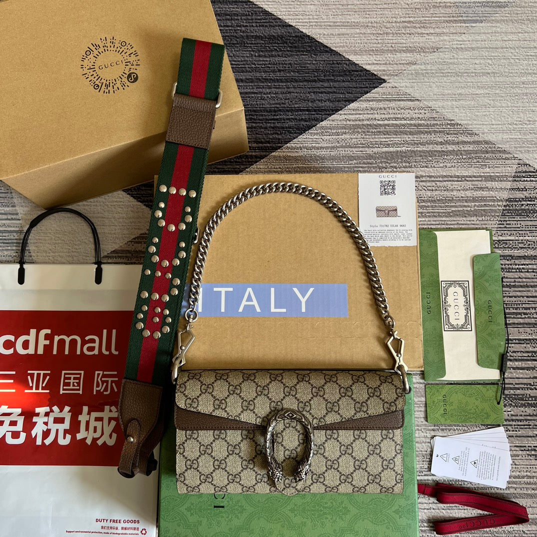 DIONYSUS 25 PETIT SAC EN TOILE GG SUPREME