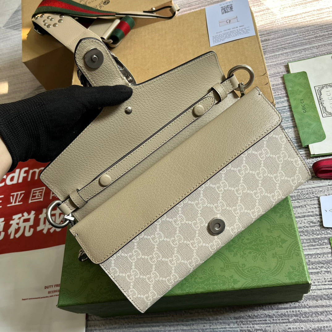 DIONYSUS GG 25 PETIT SAC RECTANGULAIRE EN TOILE BEIGE