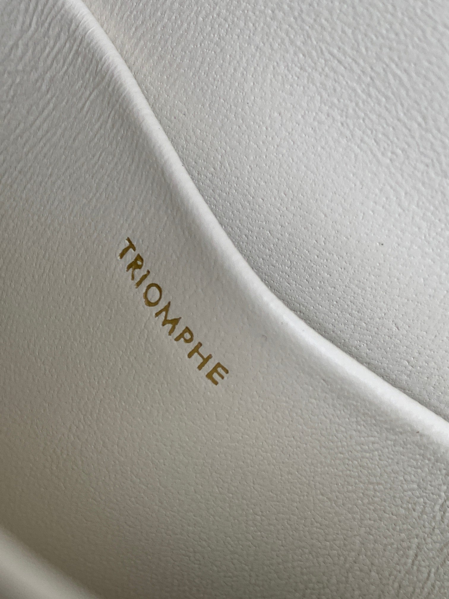 TEEN BESACE TRIOMPHE 18.5 WHITE CALFSKIN WITH CHAIN