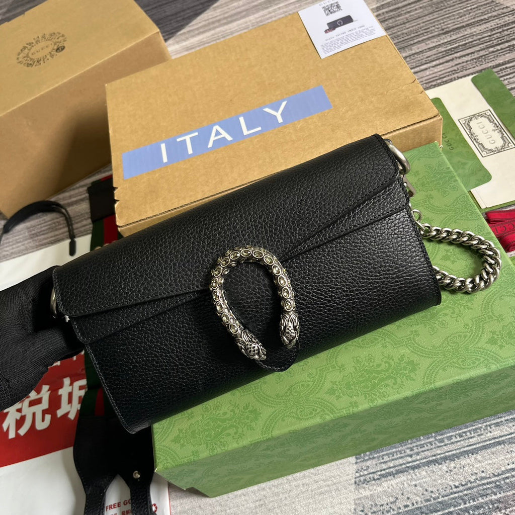 SAC DIONYSUS PETIT 25 EN CUIR DE VEAU NOIR