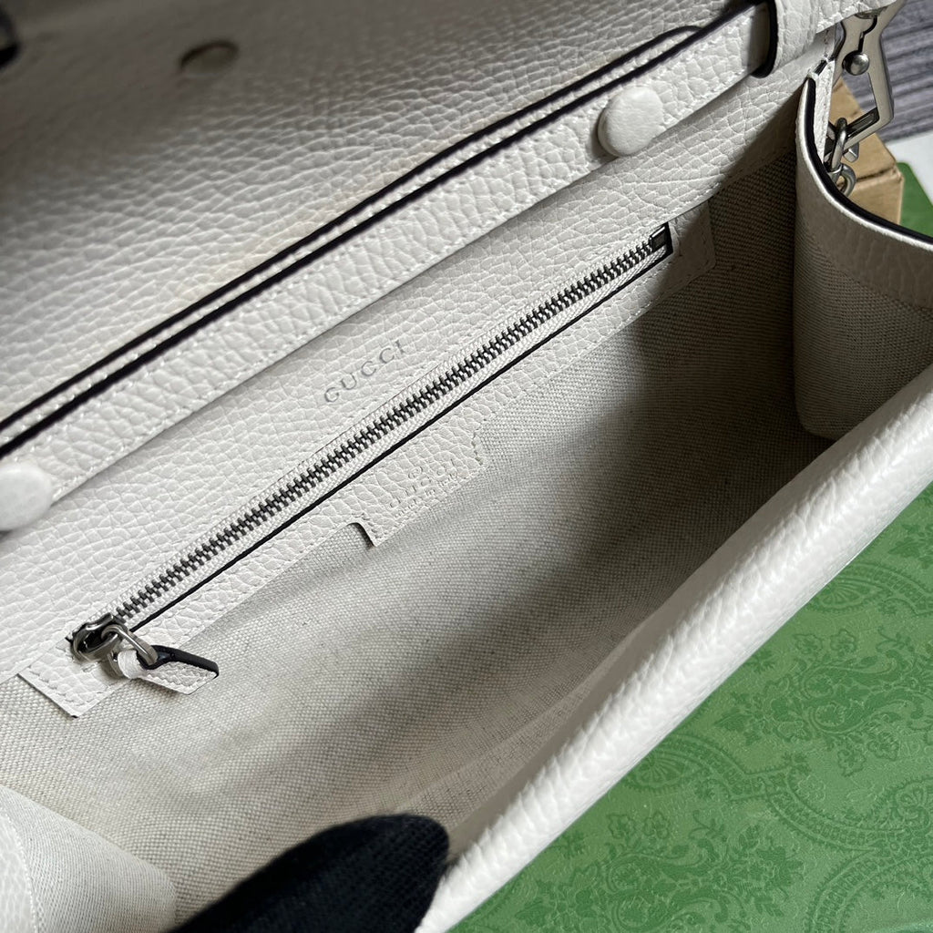 SAC DIONYSUS PETIT 25 EN CUIR DE VEAU BLANC