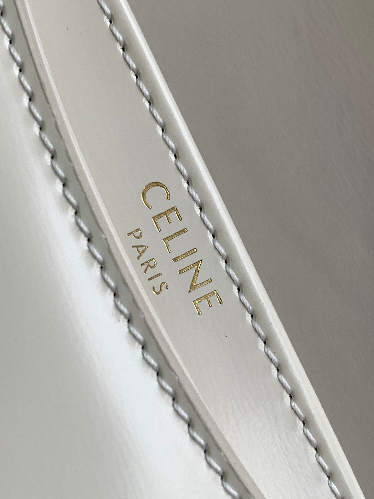 BESACE CHAÎNE ADOLESCENT TRIOMPHE 15,5 CM CUIR DE VEAU BLANC
