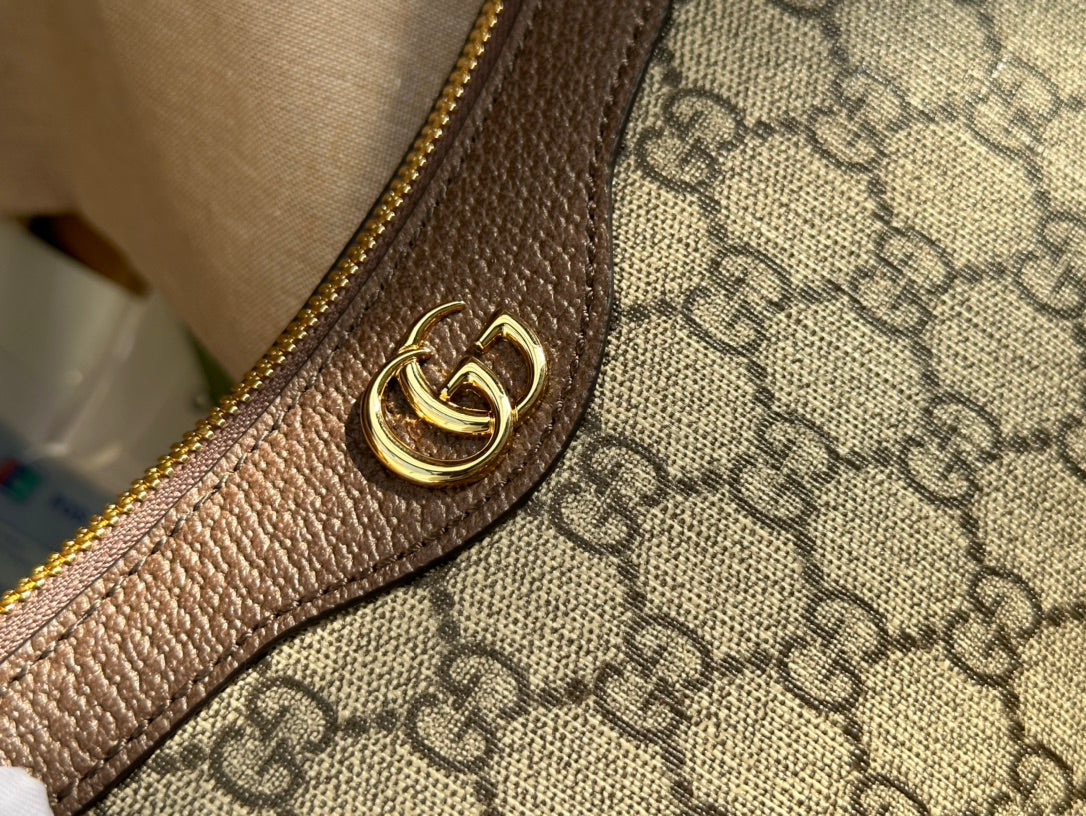 SAC À MAIN OPHIDIA GG SMALL 25 EN TOILE SUPRÊME BEIGE ET ÉBÈNE
