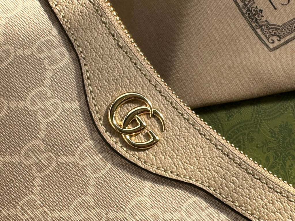 SAC À MAIN OPHIDIA GG PETIT 25 EN TOILE SUPREME BEIGE ET BLANC