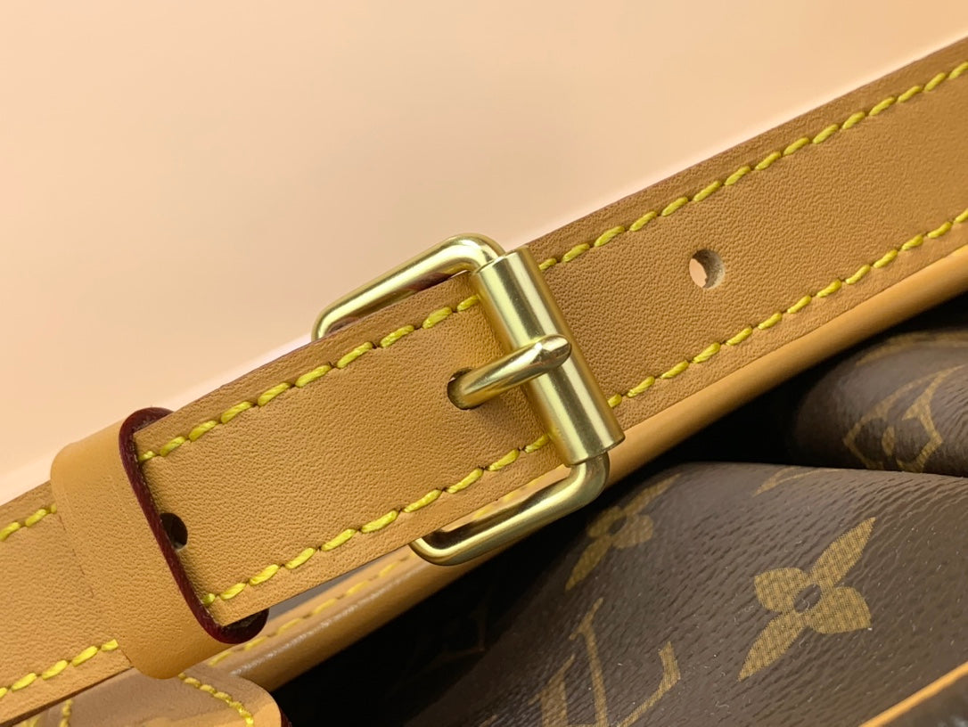 LV GIBECIERE 28CM TOILE MONOGRAMME MARRON 205872