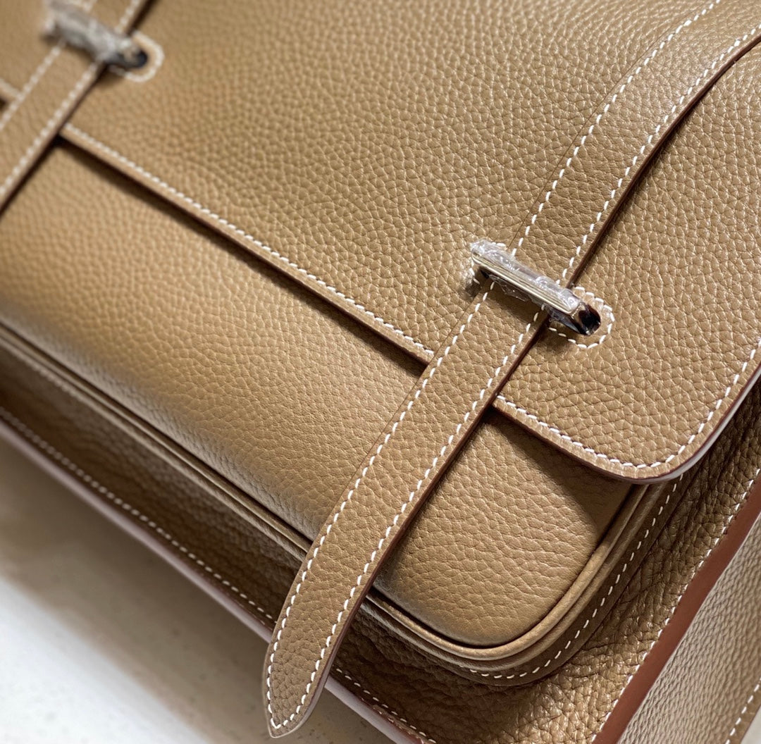 HM STEVEN 34 CUIR TOGO CAMEL