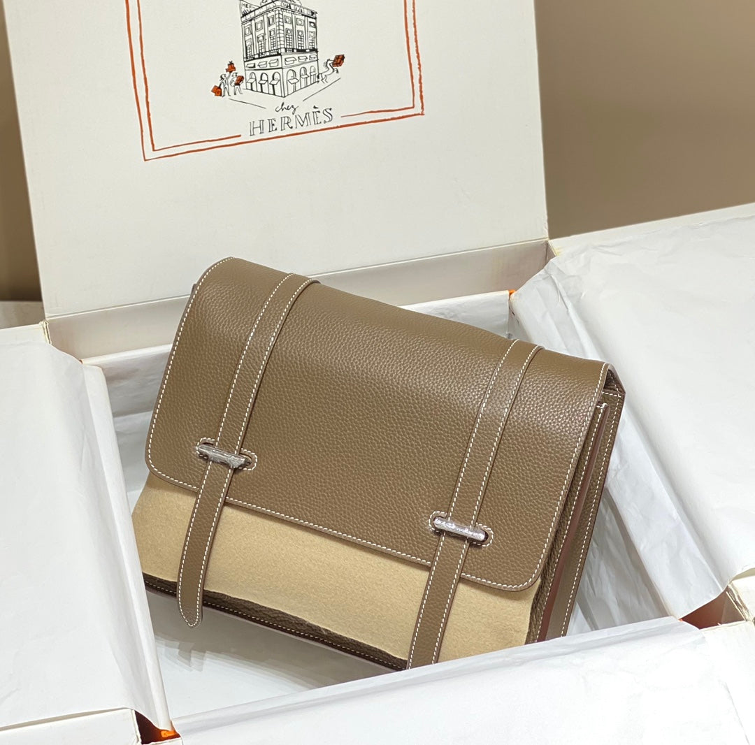 HM STEVEN 34 CUIR TOGO CAMEL