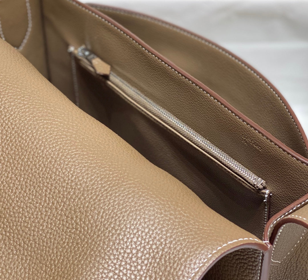 HM STEVEN 30 CUIR TOGO CAMEL