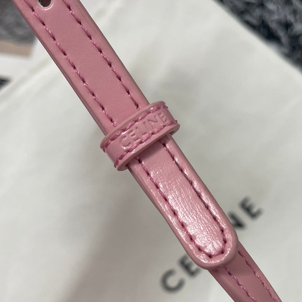 BESACE TRIPHOME 17 CUIR DE VEAU ROSE PASTEL