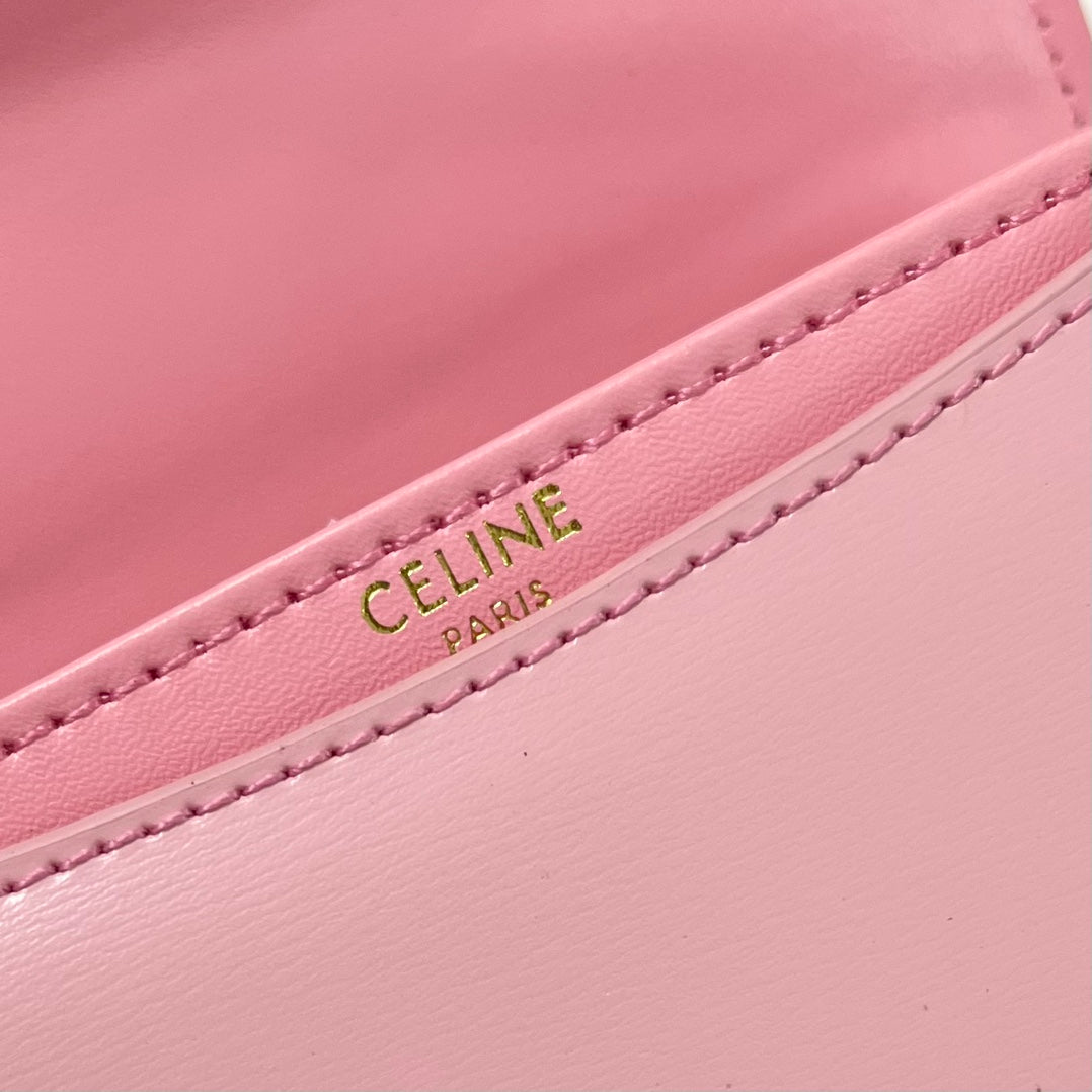 BESACE TRIPHOME 17 CUIR DE VEAU ROSE PASTEL