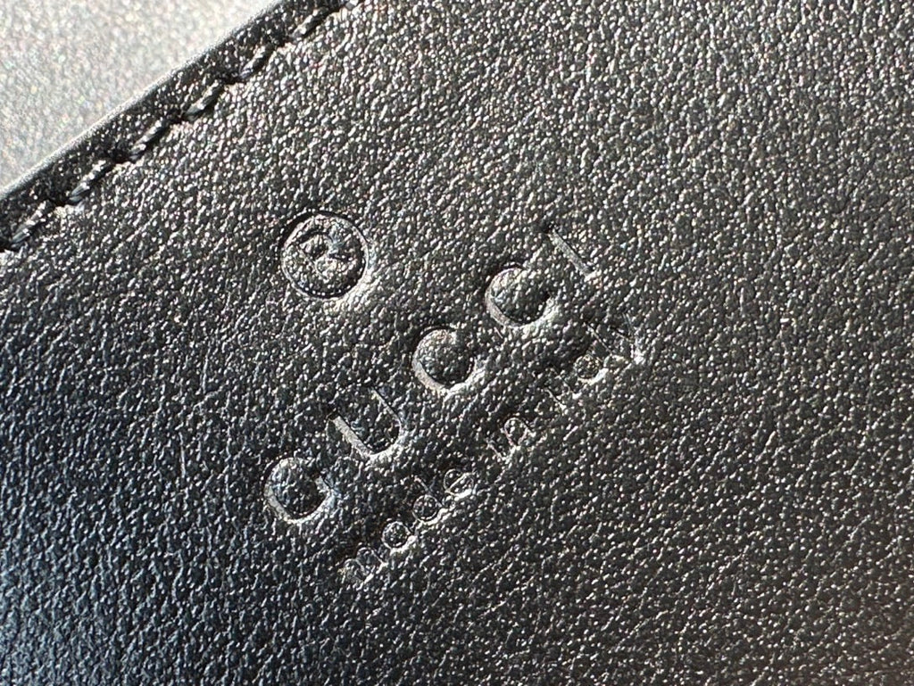 SAC À MAIN GG MARMONT MINI 18 EN CUIR DE VEAU NOIR