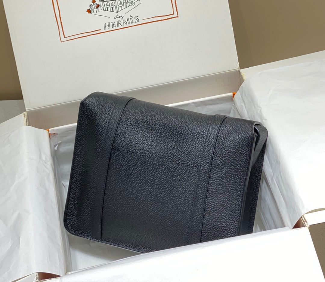 HM STEVEN 30 CUIR TOGO NOIR