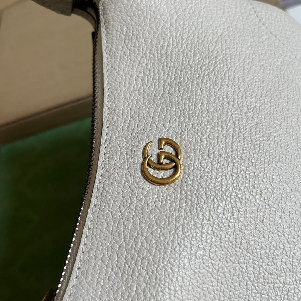 SAC À BANDOULIÈRE APHRODITE MINI 21 EN CUIR DE VEAU BLANC