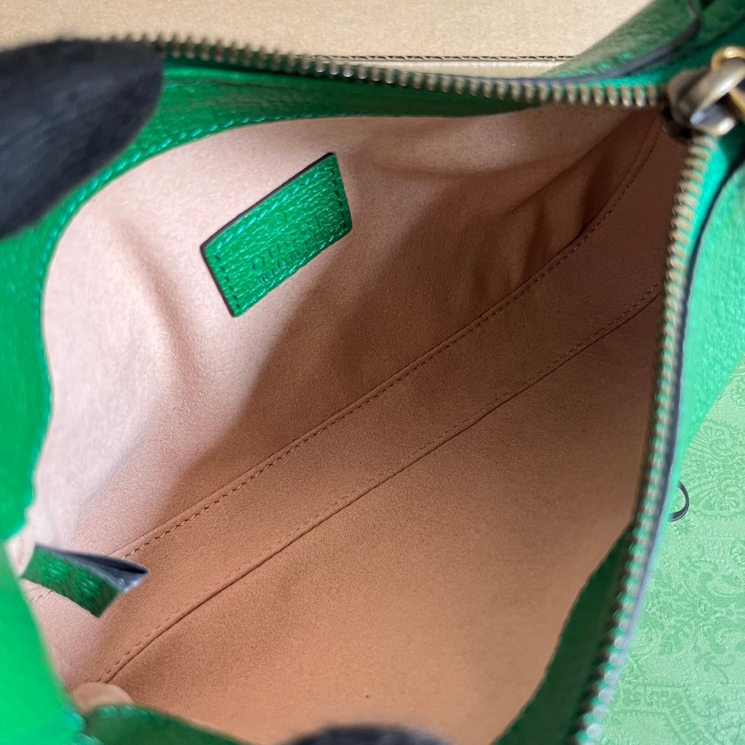 SAC À BANDOULIÈRE APHRODITE MINI 21 EN CUIR DE VEAU VERT ÉMERAUDE
