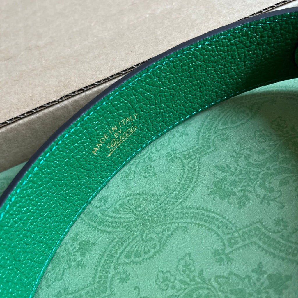 SAC À BANDOULIÈRE APHRODITE MINI 21 EN CUIR DE VEAU VERT ÉMERAUDE