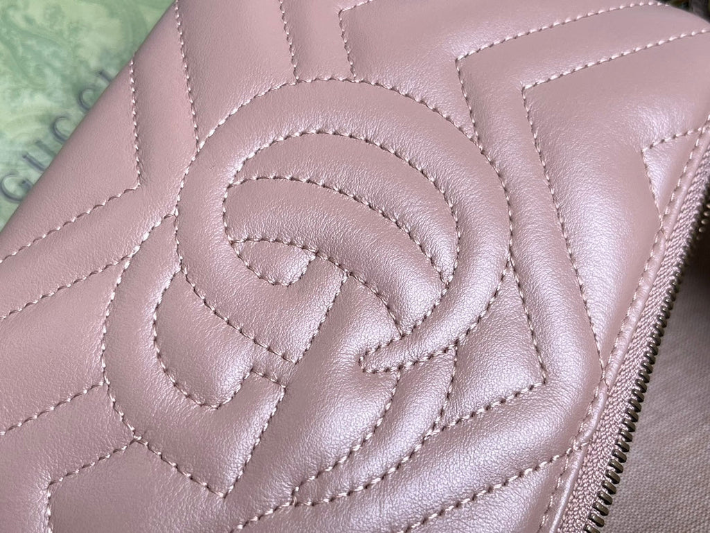 SAC À MAIN GG MARMONT MINI 22 EN CUIR DE VEAU VIOLET CLAIR