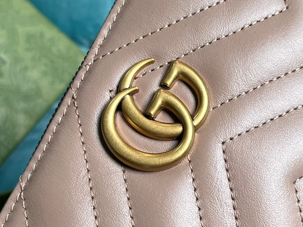 SAC À MAIN GG MARMONT MINI 22 EN CUIR DE VEAU VIOLET CLAIR
