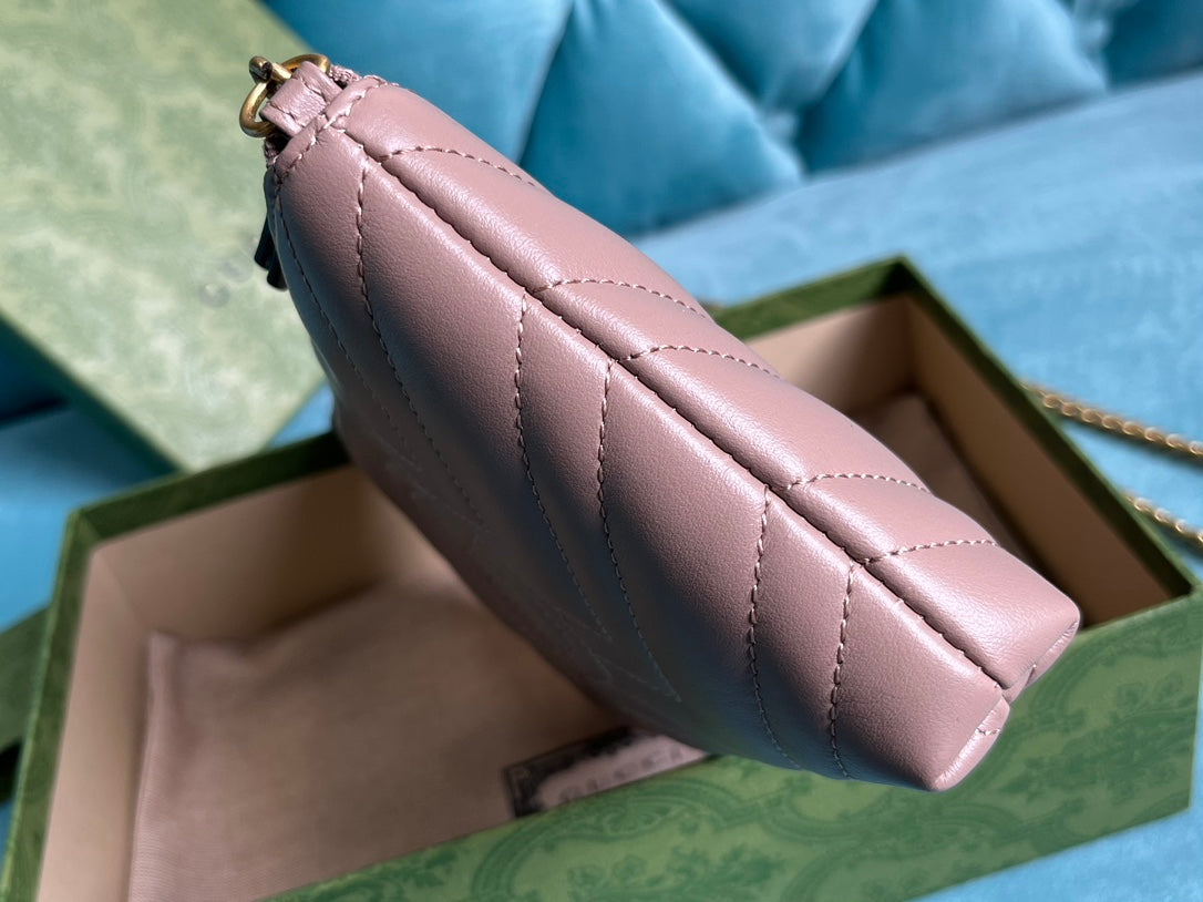SAC À MAIN GG MARMONT MINI 22 EN CUIR DE VEAU VIOLET CLAIR