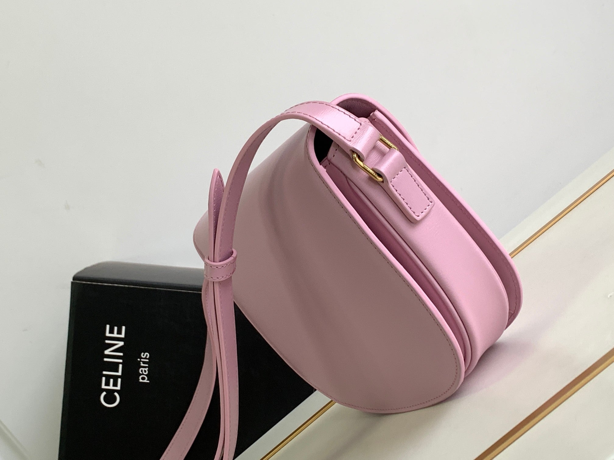 TEEN BESACE TRIOMPHE 18.5 CUIR DE VEAU ROSE