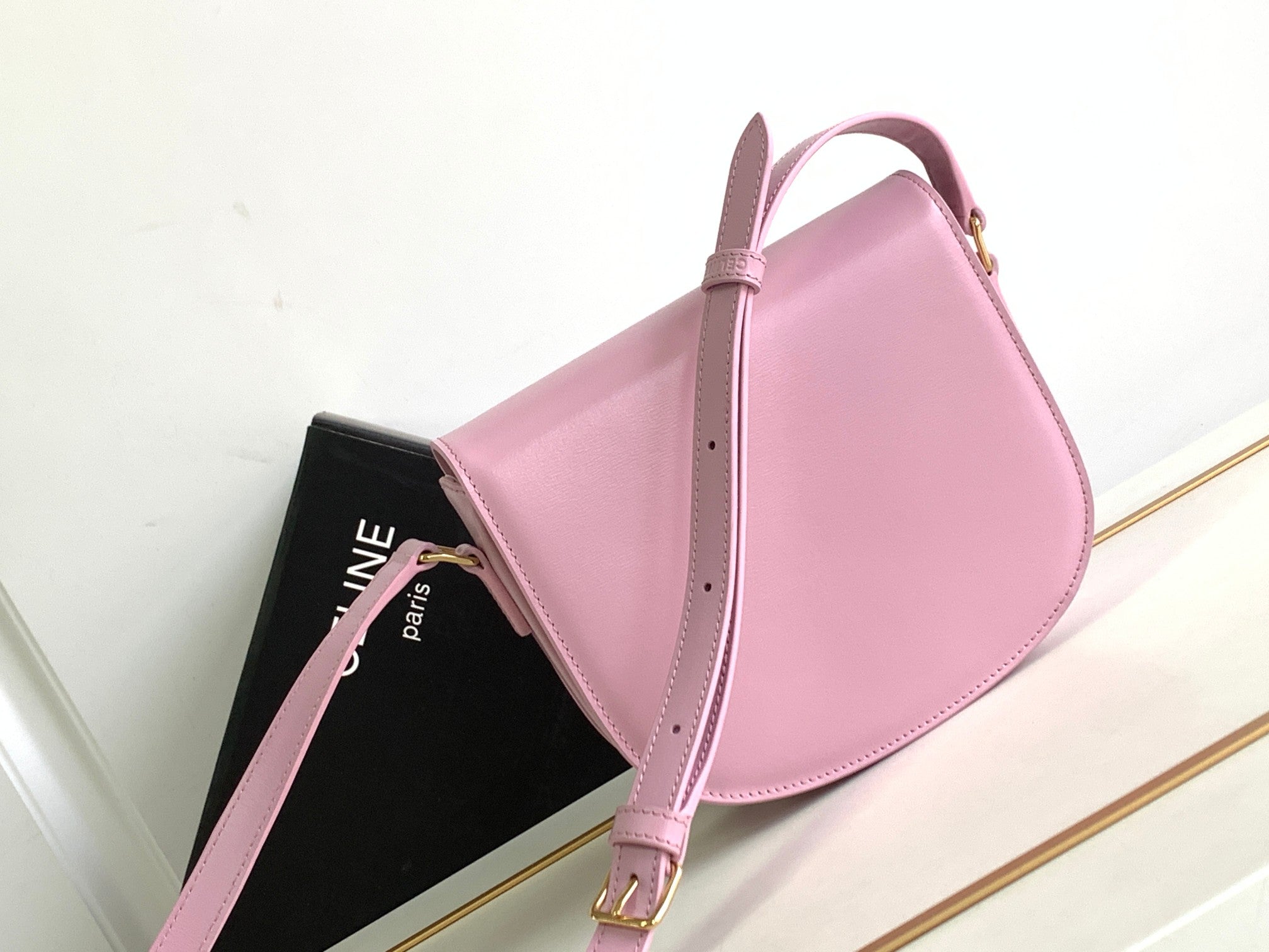 TEEN BESACE TRIOMPHE 18.5 CUIR DE VEAU ROSE