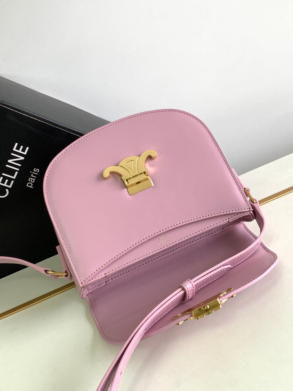 TEEN BESACE TRIOMPHE 18.5 CUIR DE VEAU ROSE
