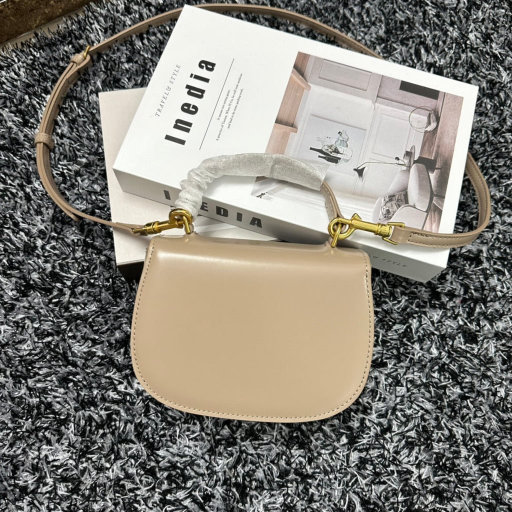 BESACE TRIPHOME 17 CUIR DE VEAU BEIGE CRÈME