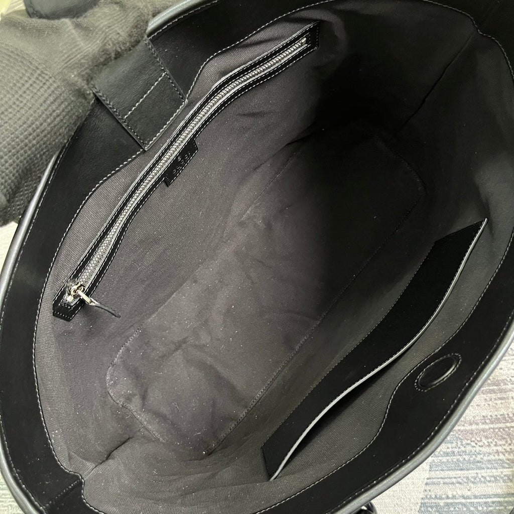 Grand sac fourre-tout GG MARMONT 38 en cuir de veau noir