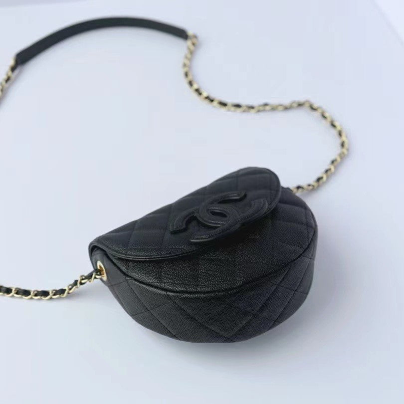 CC MINI MESSAGER 19CM NOIR CAVIAR 