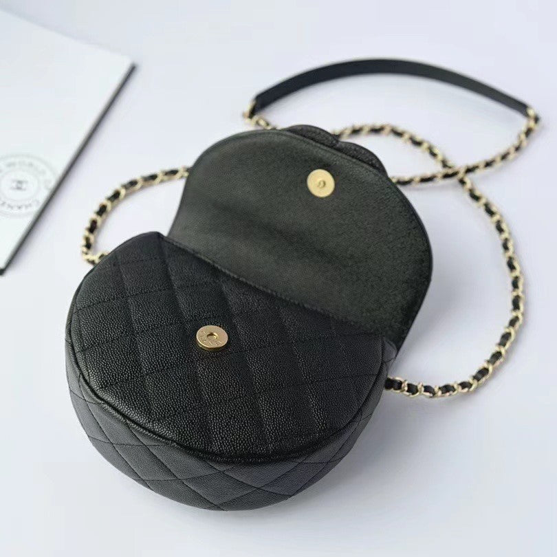 CC MINI MESSAGER 19CM NOIR CAVIAR 