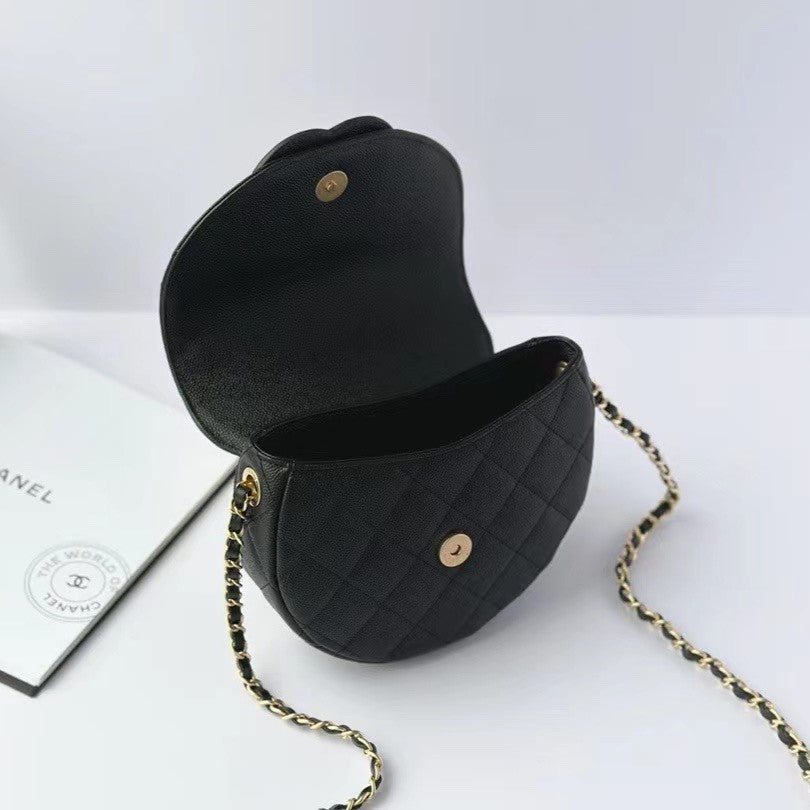 CC MINI MESSAGER 19CM NOIR CAVIAR 