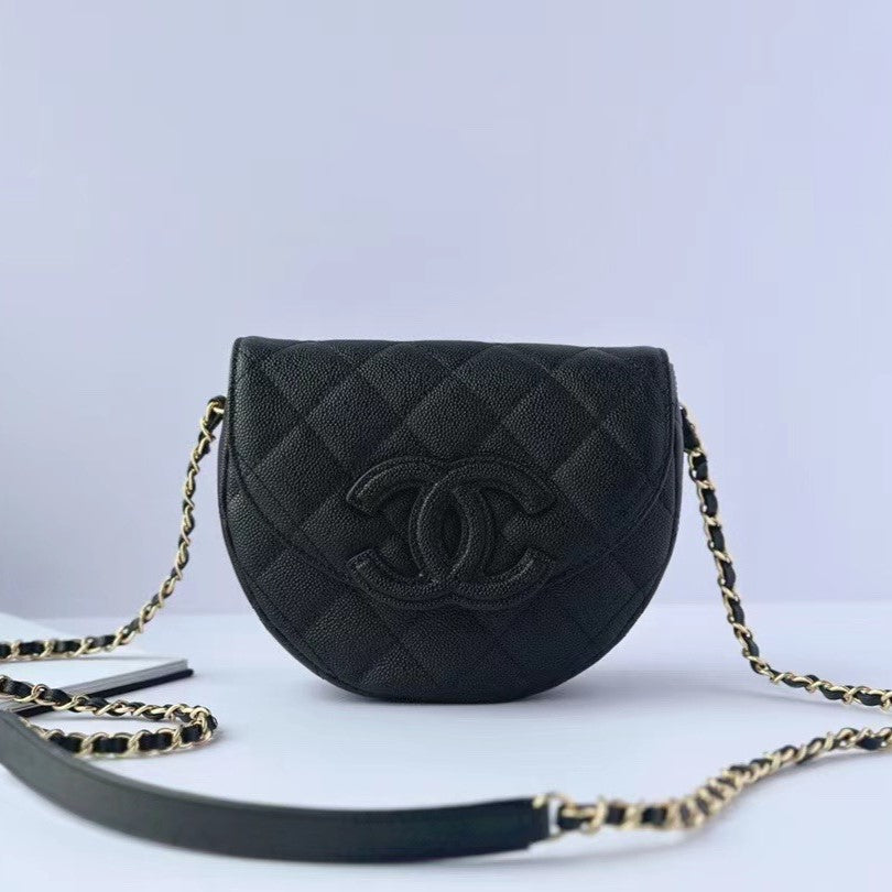 CC MINI MESSENGER 19CM BLACK CAVIAR