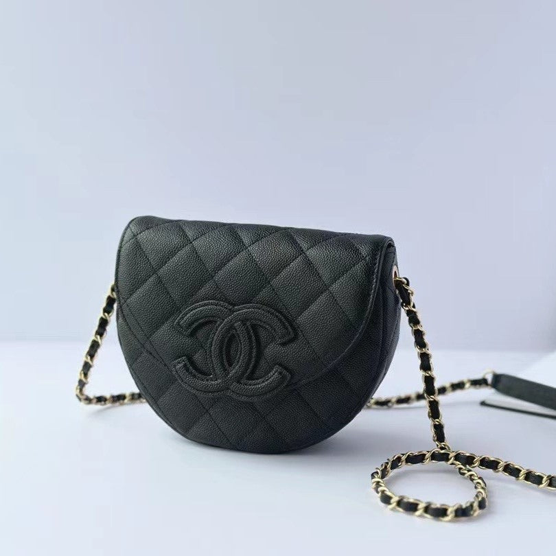 CC MINI MESSENGER 19CM BLACK CAVIAR