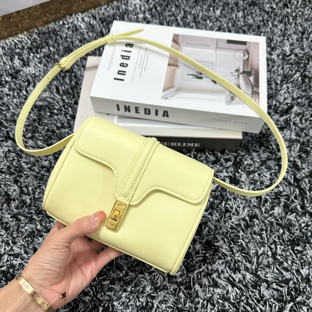 CLASSIC MINI 18 CUIR DE VEAU JAUNE PASTEL