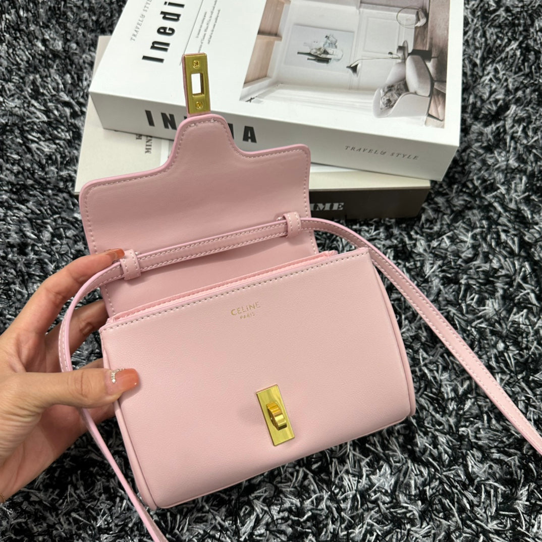 CLASSIC MINI 18 CUIR DE VEAU ROSE PASTEL