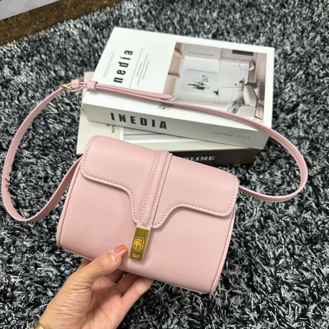 CLASSIC MINI 18 CUIR DE VEAU ROSE PASTEL
