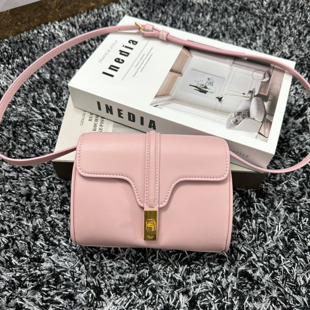 CLASSIC MINI 18 CUIR DE VEAU ROSE PASTEL