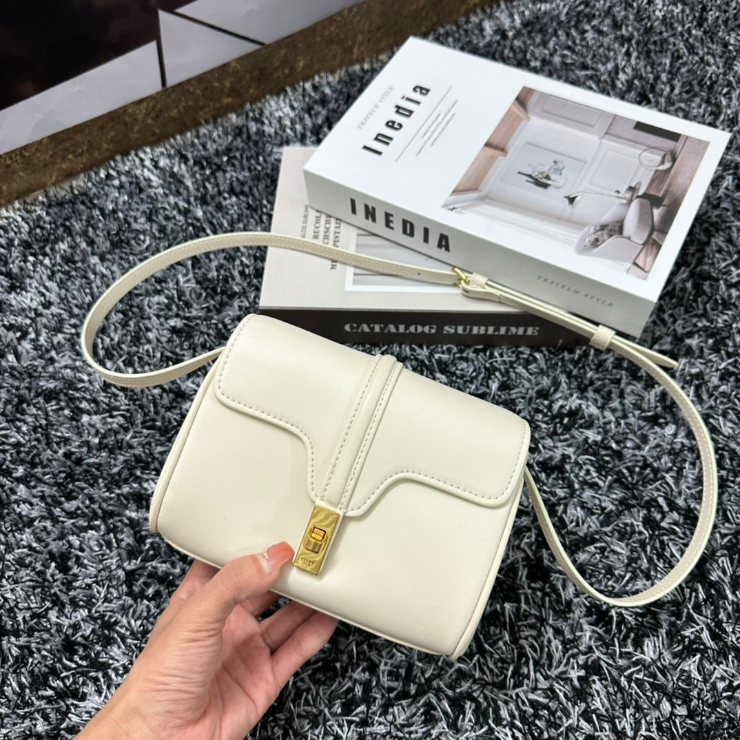 CLASSIQUE MINI 18 CUIR DE VEAU BLANC