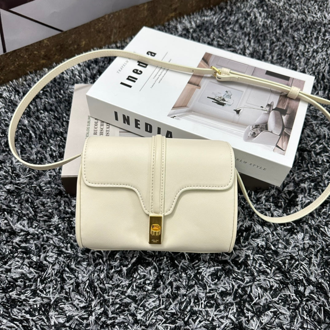 CLASSIQUE MINI 18 CUIR DE VEAU BLANC