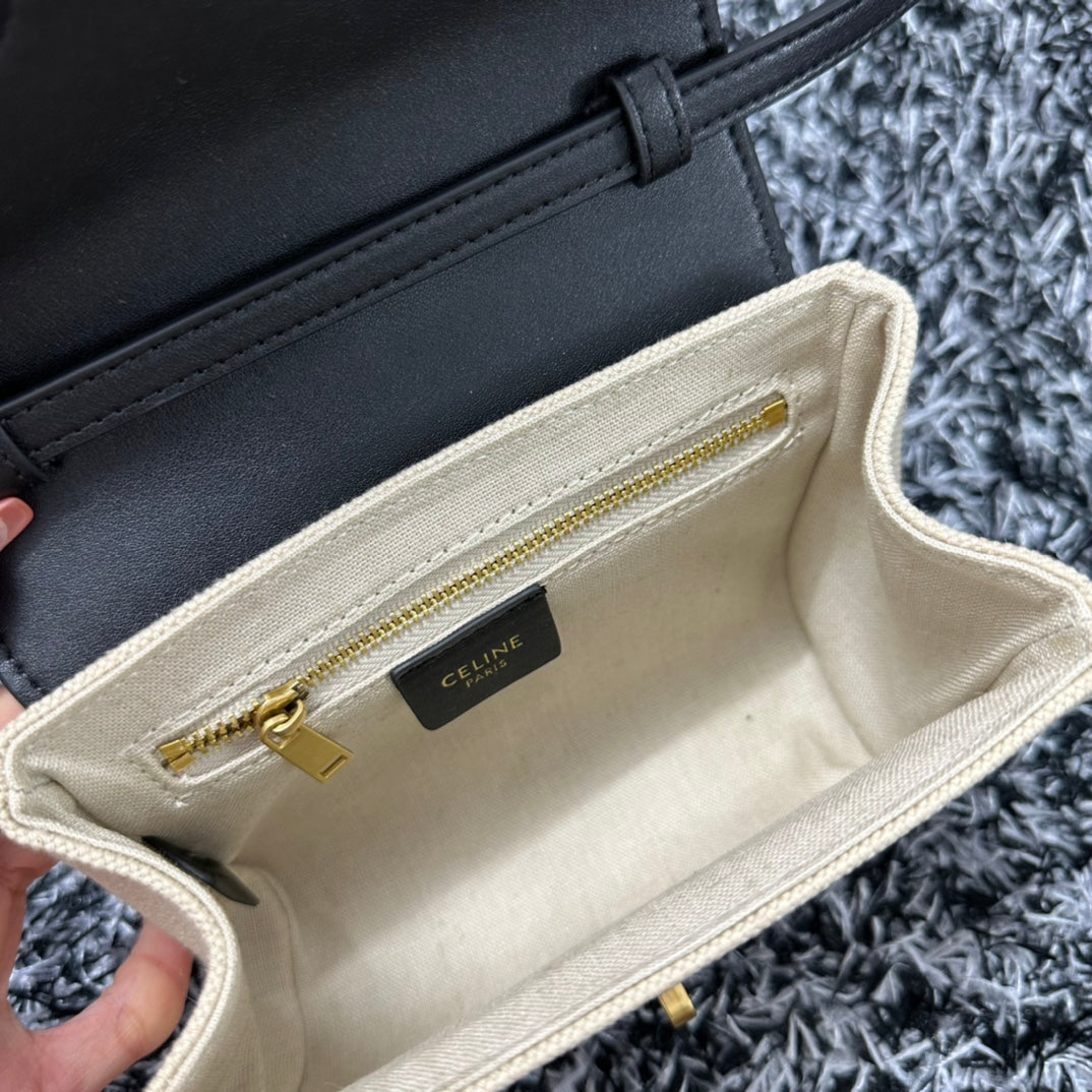 CLASSIC MINI 18 CUIR DE VEAU BLANC NOIR