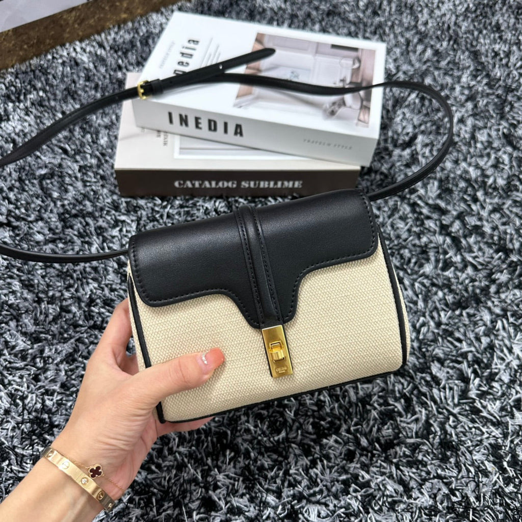 CLASSIC MINI 18 CUIR DE VEAU BLANC NOIR