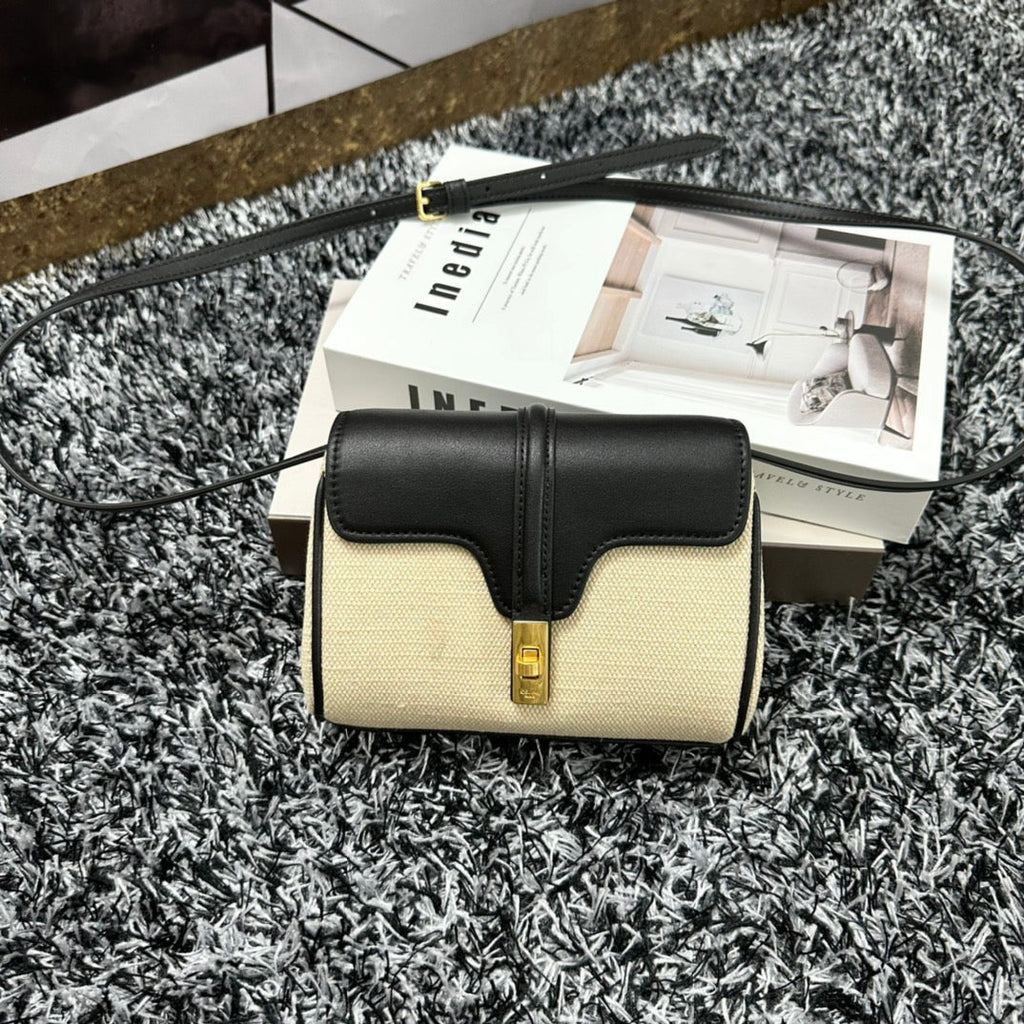 CLASSIC MINI 18 CUIR DE VEAU BLANC NOIR