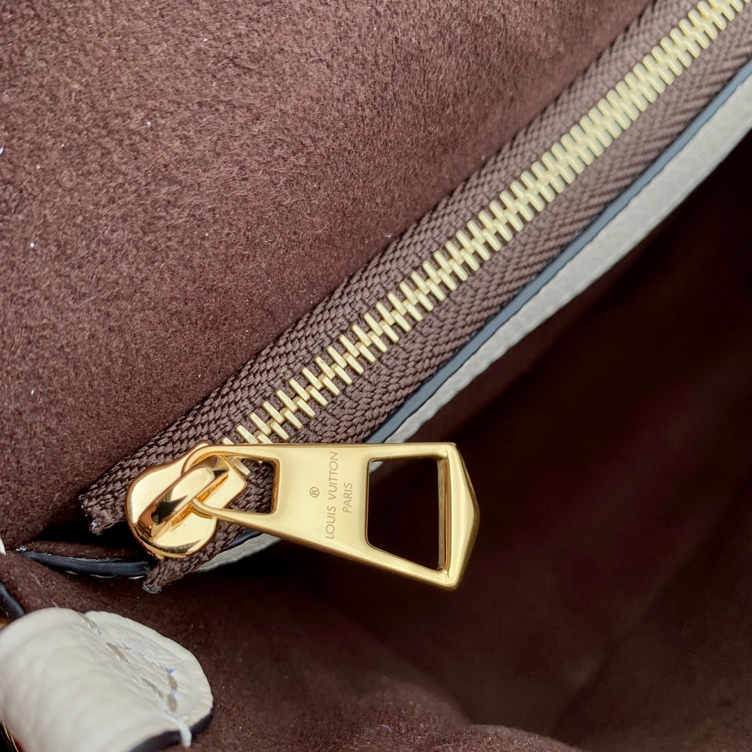 DIANE 24 CRÈME MONOGRAMME EMPREINTE CUIR
