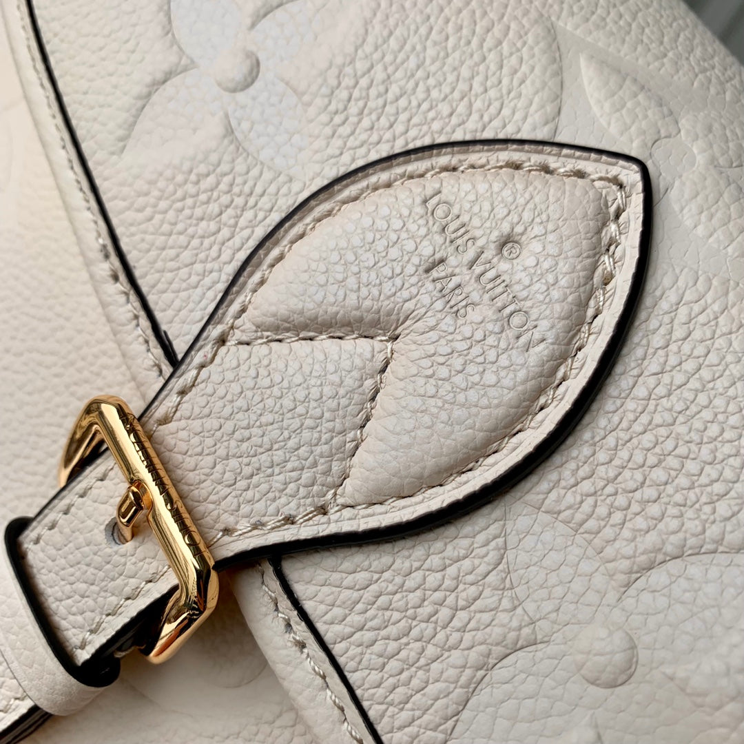DIANE 24 CRÈME MONOGRAMME EMPREINTE CUIR