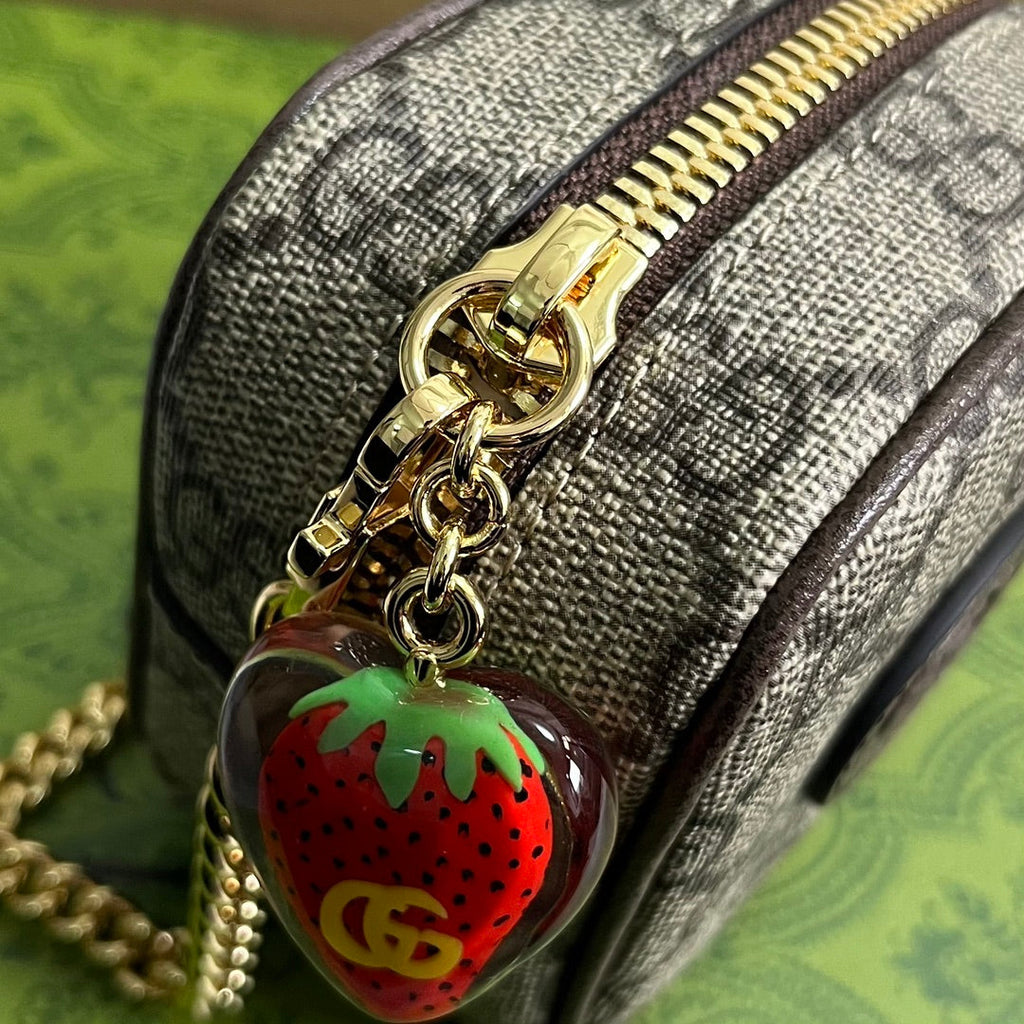 SAC GG SUPERMINI 3 BOÎTES EN TOILE BEIGE